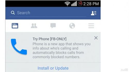 Facebook正在测试新应用“Phone”