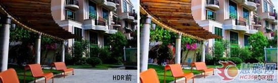 电视应用HDR技术前后画质对比