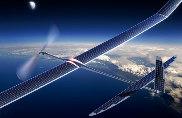 谷歌的无人机Titan，它可在空中向地面设施提供互联网。