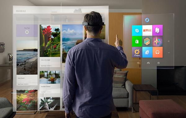 微软全息眼镜（HoloLens）的镜片透明可以看到外部世界，同时还是一个显示器，能够呈现3D动画，并且可以和现实世界很好的互动。 东方IC 资料