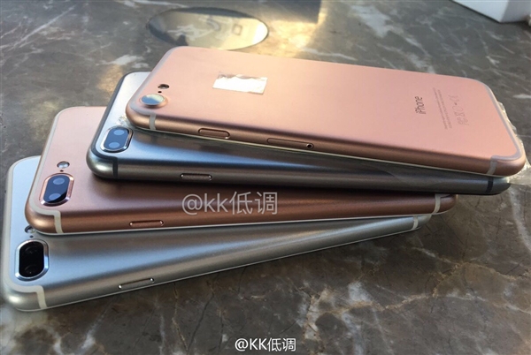 iPhone 7 Pro多色齐曝光：双摄造型太感人！