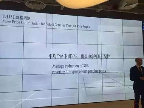 奔驰在华第5次下调零配件价格 降幅达30%
