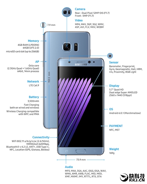 国行独享？Note 7皇帝版现身：6+128GB！