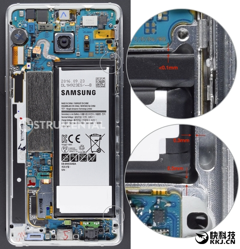 三星Note 7为何爆炸？答案终于揭开：设计激进