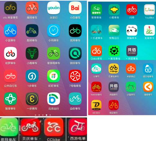 起名随意，颜色logo撞车，45家共享单车就这么玩？