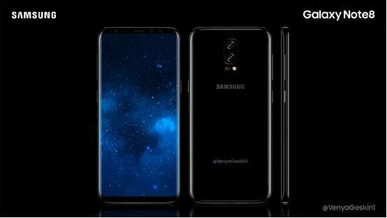 三星Note 8概念设计图也来了 看起来像大号S8