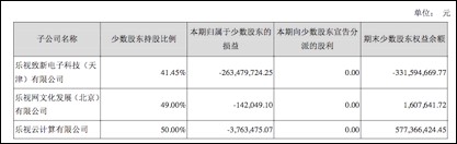 重要的非全资子公司