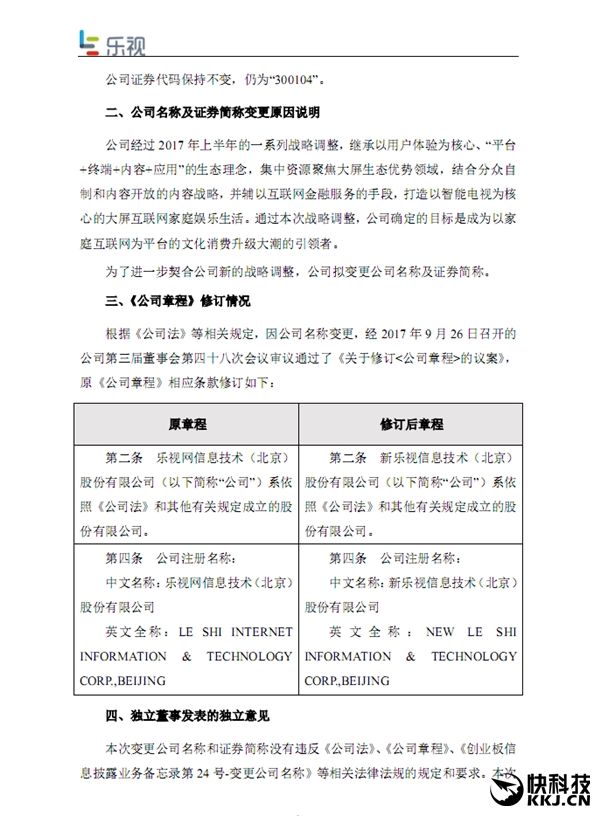 永别了贾跃亭！乐视网正式更名：新乐视