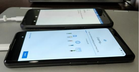 上为Pixel 2，下为Pixel 2 XL