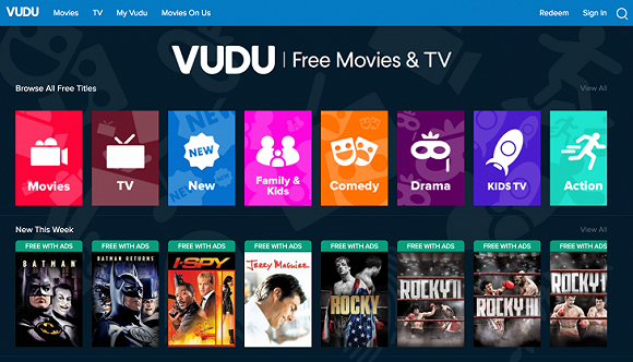 沃尔玛现有线上平台Vudu